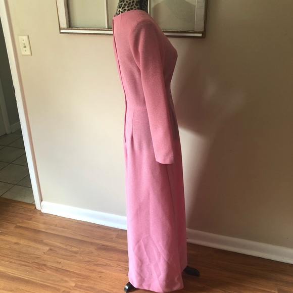 Vintage 1970s Princess Dress Maxi Pink 12 Prom - Picture 4 of 12